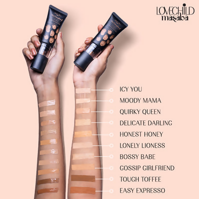LoveChild By Masaba Gupta Skip Everything Blurring Serum Skin Tint - Tough Toffee | Grocsy
