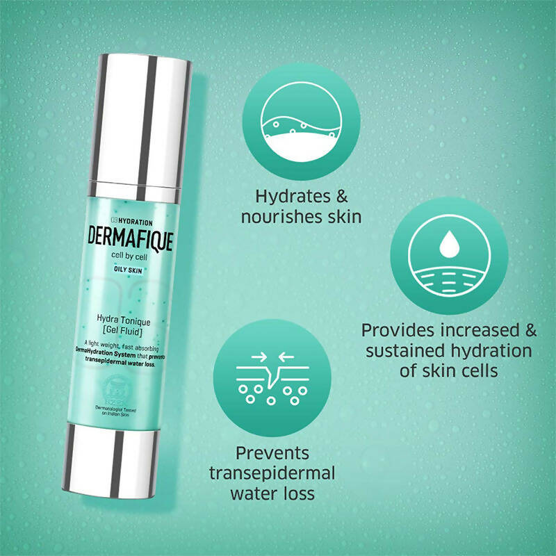 Dermafique Hydra Tonique Gel Fluid Hydrating Moisturizer | Grocsy