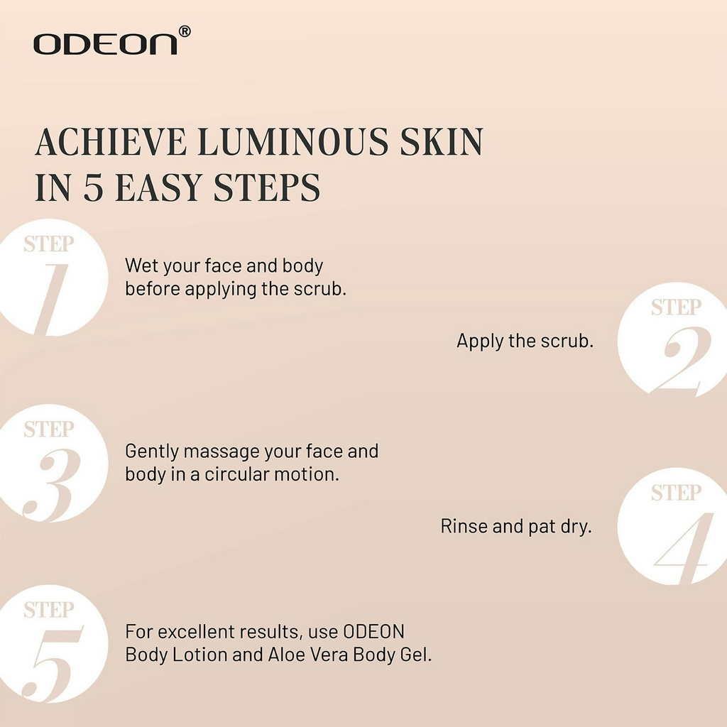 Odeon Charcoal & Tea Tree Oil Body Scrub | Grocsy