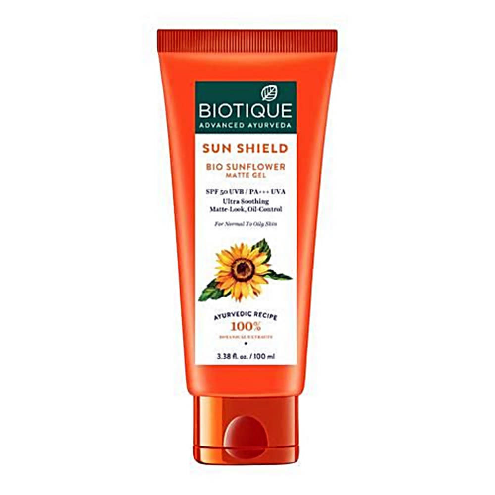Biotique Advanced Ayurveda Sun Shield Sunflower Matte Gel | Grocsy