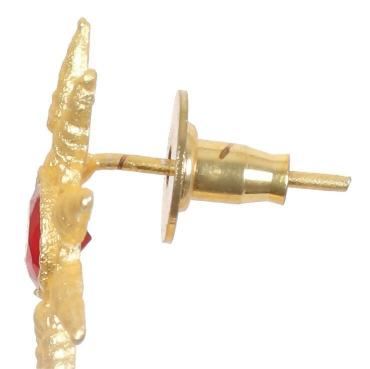 Joban Fashion Women Matte Gold Brass Jhumka | Grocsy