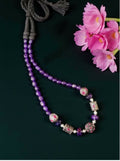 Joban Fashion Women Multi Victorian Beads Necklace With Violet Quartz Beads | Grocsy