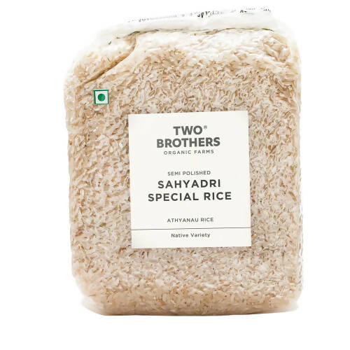 Two Brothers Organic Farms Sahyadri Special Athyanau Rice-Semi Polished | Grocsy