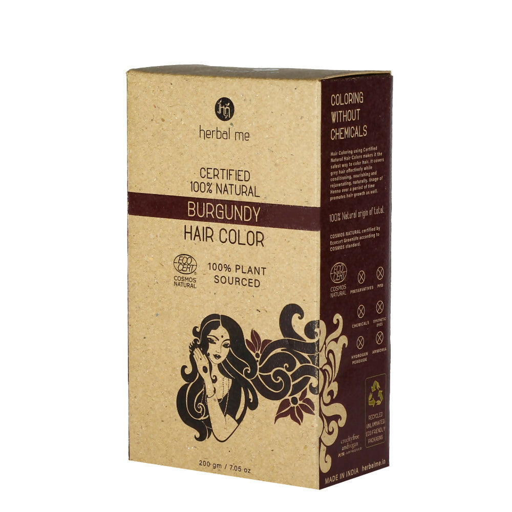 Herbal Me Burgundy Natural Hair Color | Grocsy