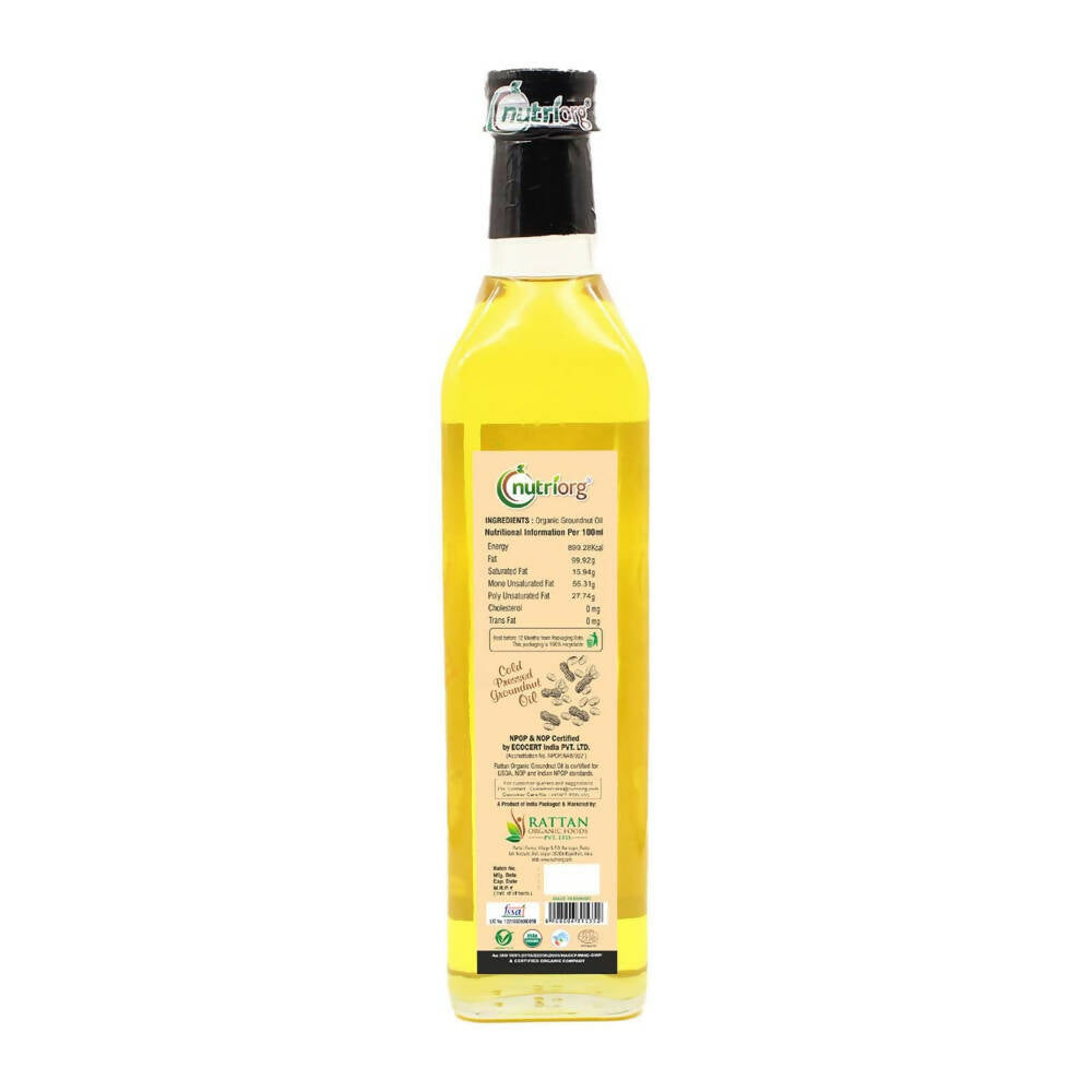Nutriorg Organic Groundnut Oil | Grocsy