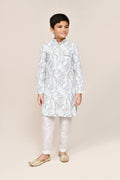 Joban Fashion Cotton Based Full Embroidered Work White Kurta With Straight Fit Pant | Grocsy