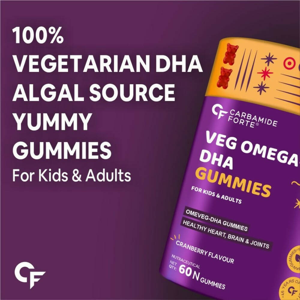 Carbamide Forte Veg Omega 3 - DHA Gummies | Grocsy