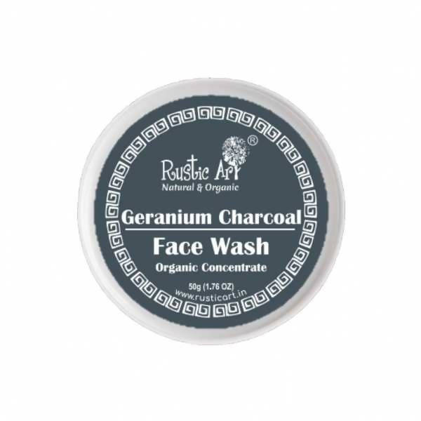 Rustic Art Geranium Charcoal Face Wash | Grocsy