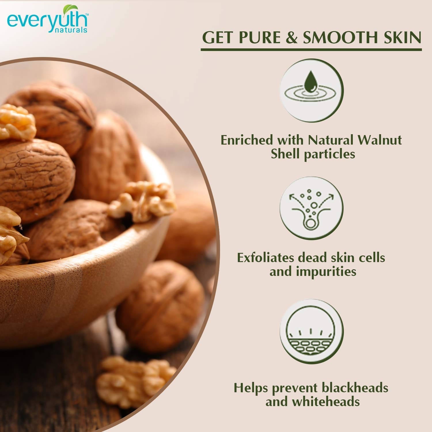 Everyuth Naturals Exfoliating Walnut Scrub | Grocsy