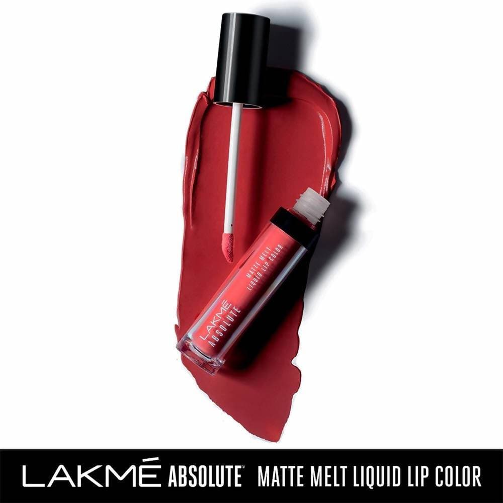 Lakme Absolute Matte Melt Liquid Lip Color-Red Smoke | Grocsy