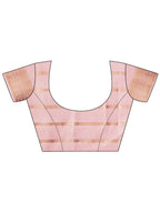 Shree Shyam Fashion Organza Peach Saree | Grocsy
