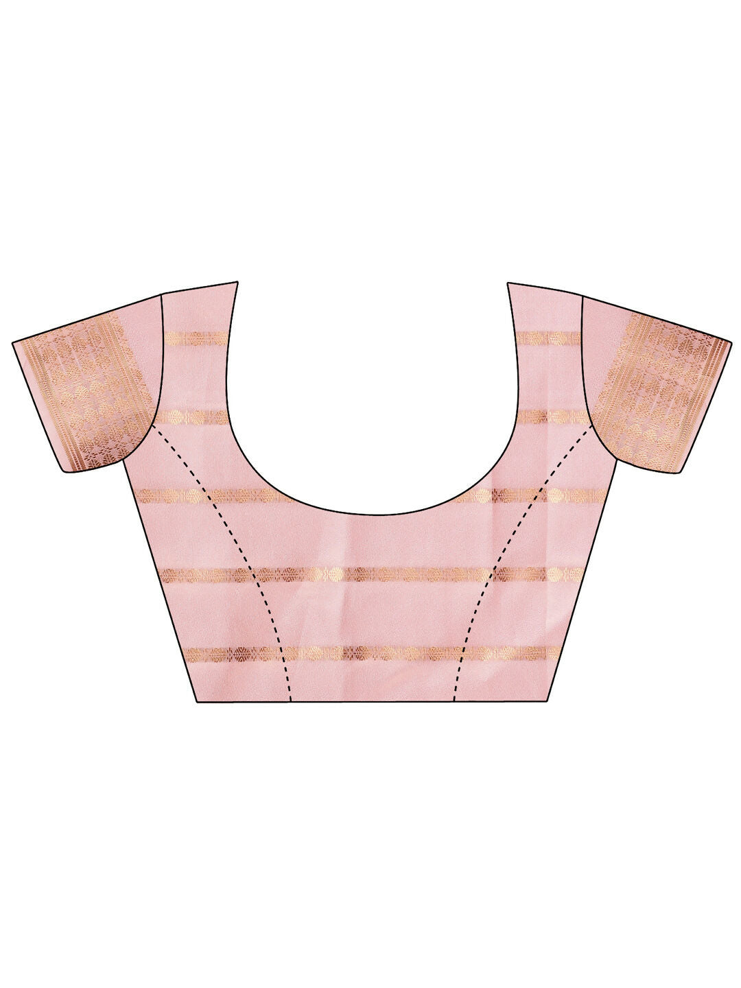 Shree Shyam Fashion Organza Peach Saree | Grocsy