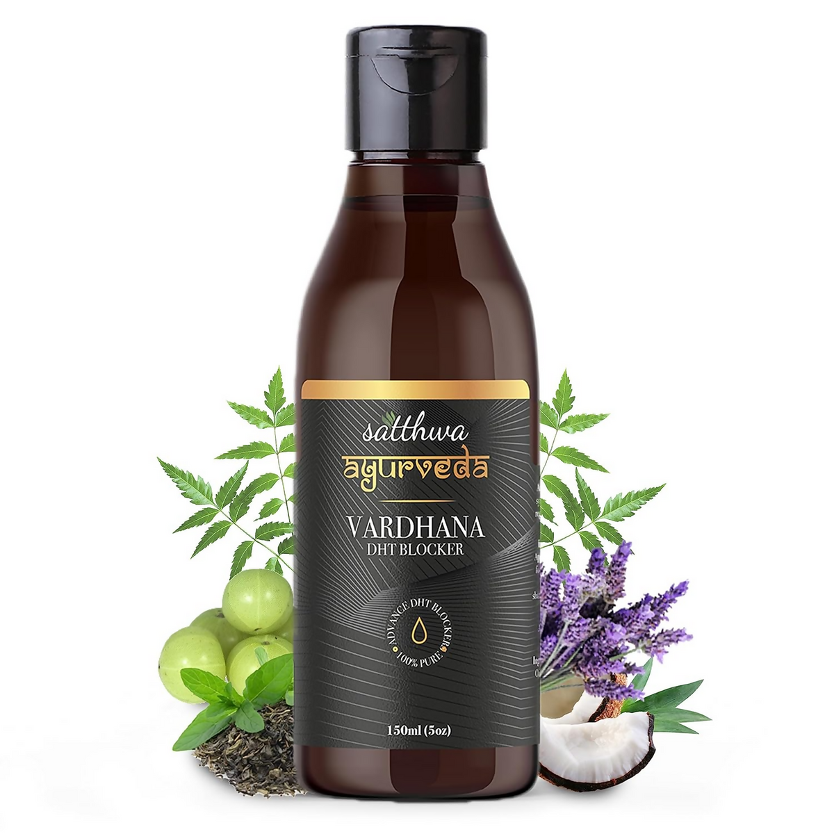Satthwa Vardhana Hair Oil With Pumpkin Seed Oil & Saw Palmetto | Grocsy