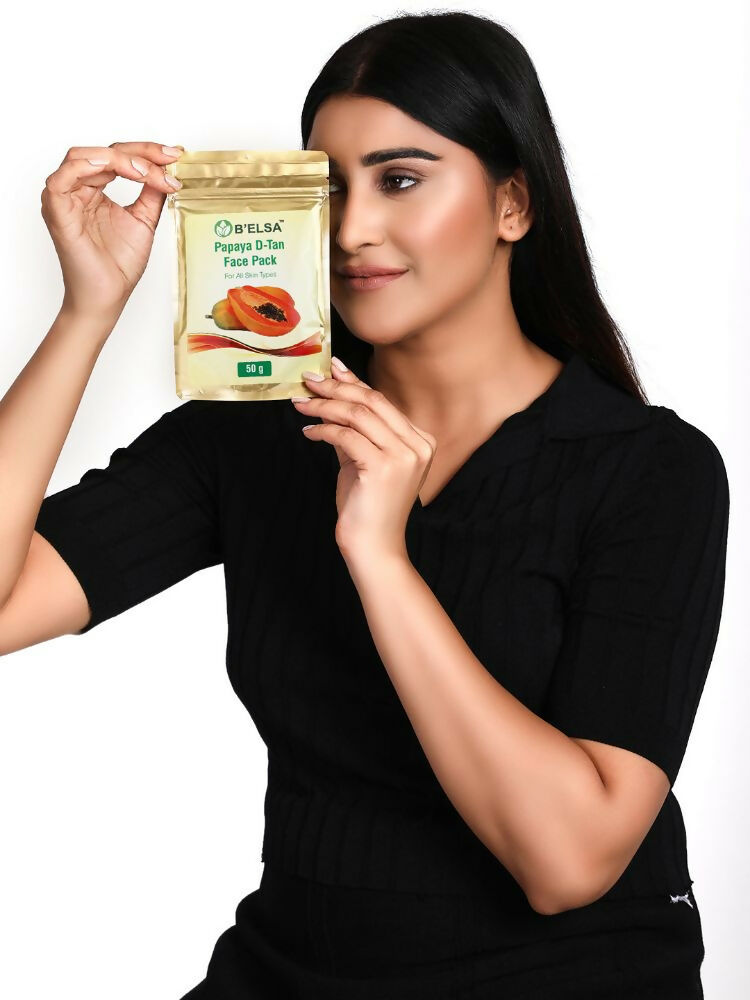 Belsa Herbals Organic Papaya D-Tan Face Pack | Grocsy