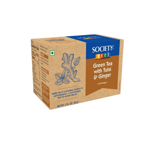 Society Green Tea With Tulsi & Ginger | Grocsy