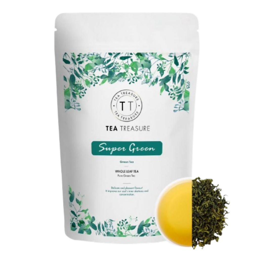 Tea Treasure Super Green Tea - Loose Leaf | Grocsy