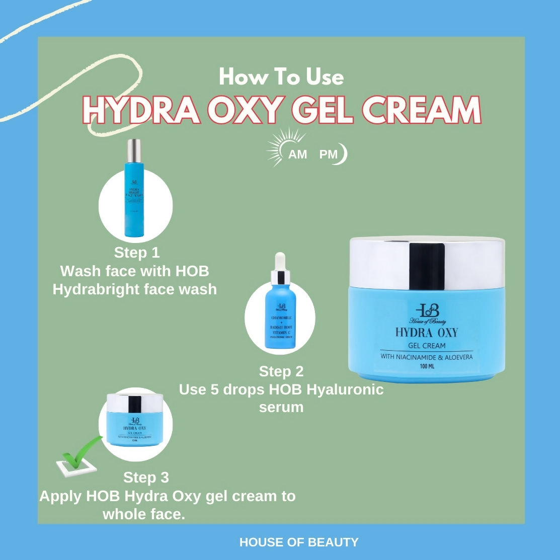 House of Beauty Hydra Oxy Gel Cream | Grocsy