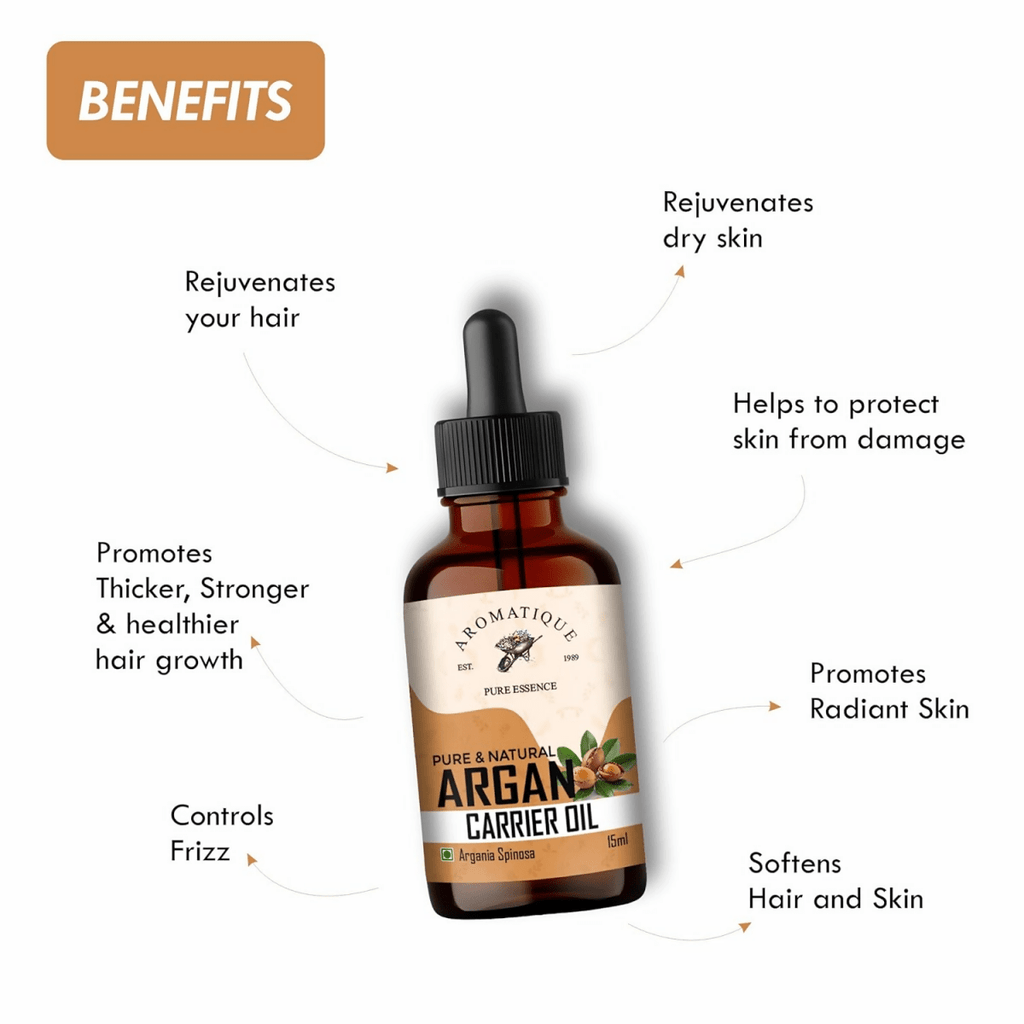 Aromatique Moroccan Argan Oil For Hair Growth & Skin | Grocsy