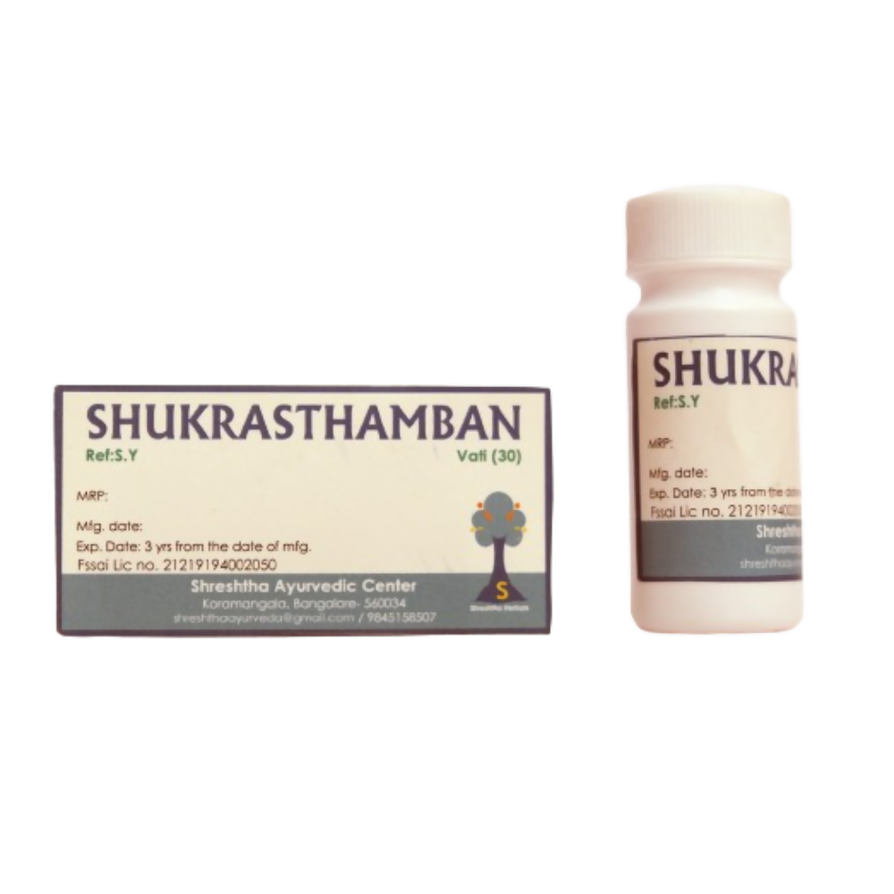Shreshtha Herbals Shukrasthamabhan Vati Tablets | Grocsy