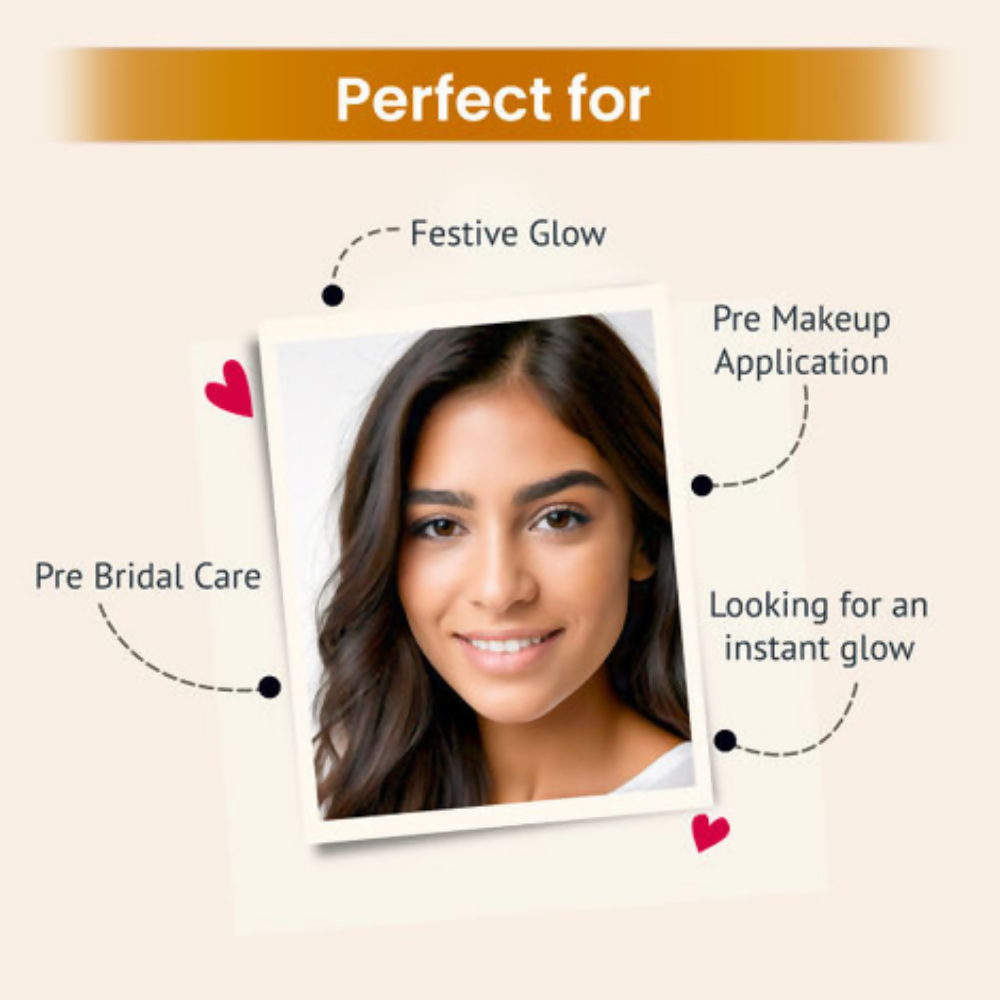 Alps Goodness Gold Glow Facial Kit - Saffron | Grocsy