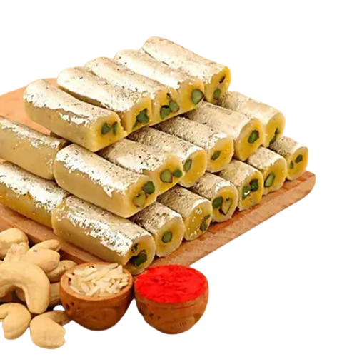 Ganesha Minimal Style Rakhi And Kaju Rolls Box | Grocsy