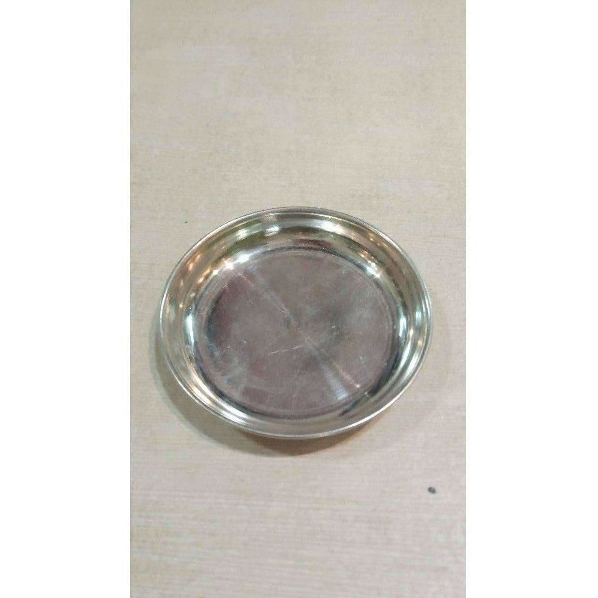 Sliver Pooja Plate - Medium Size | Grocsy