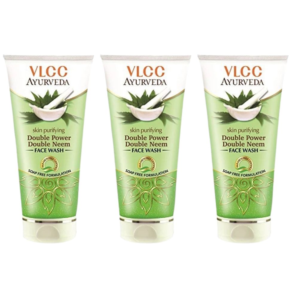 VLCC Double Power Double Neem Skin Purifying Face Wash | Grocsy