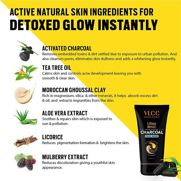 VLCC Ultimo Blends Charcoal Face Wash | Grocsy
