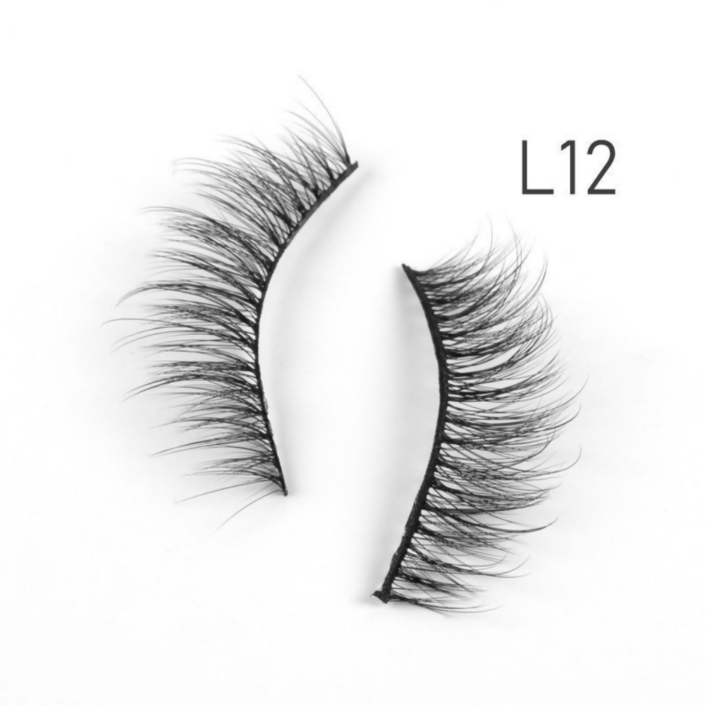 Bronson Professional Eyelash Set 3d False Long And Natural Eye Makeup - L12 | Grocsy