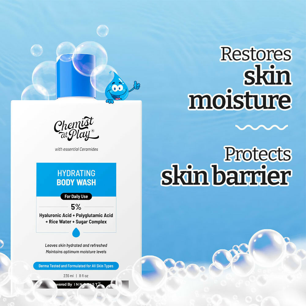 Chemist At Play Hydrating with Face Cleanser, Moisturiser & Body Wash Combo | Grocsy