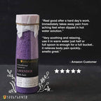 Soulflower Aromatherapy Essential Oil Lavender Bath Salt | Grocsy