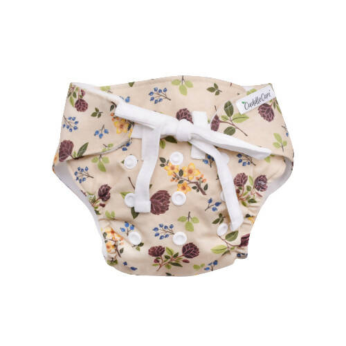 Cuddle Care Wildflower New Born Baby Diapers (Pack of 2) | Grocsy