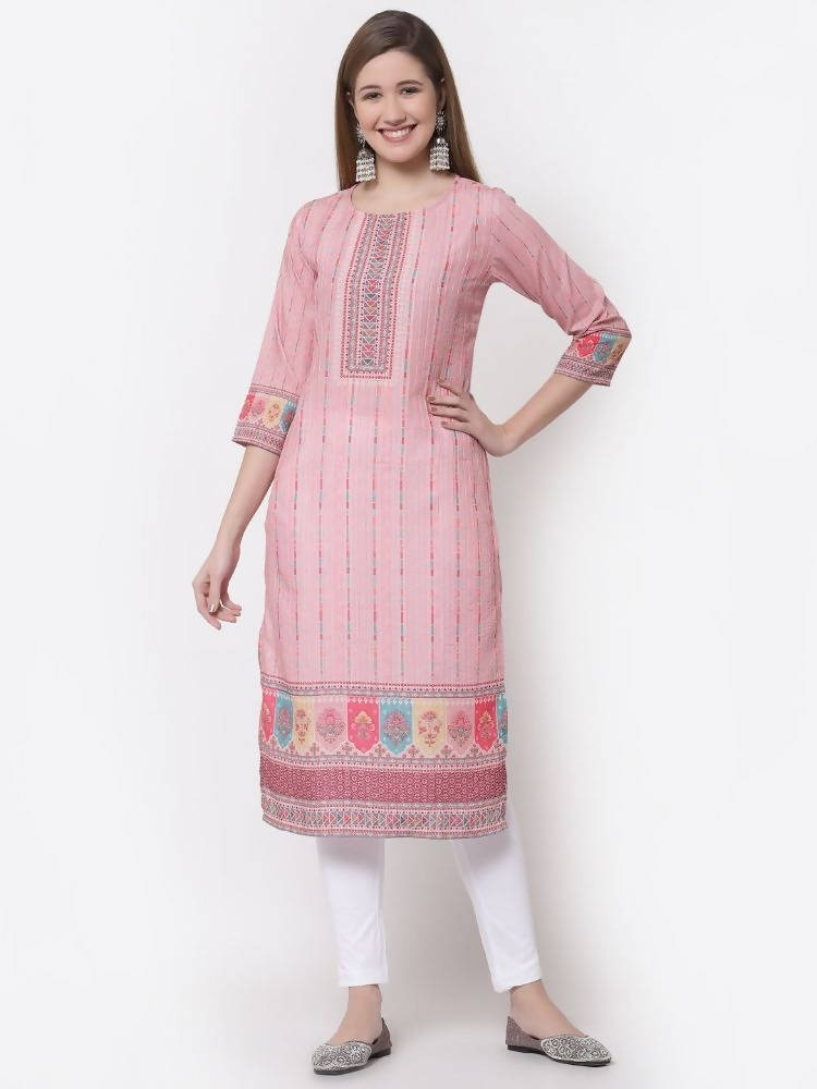 Myshka Multi Color Cotton Printed Kurta | Grocsy
