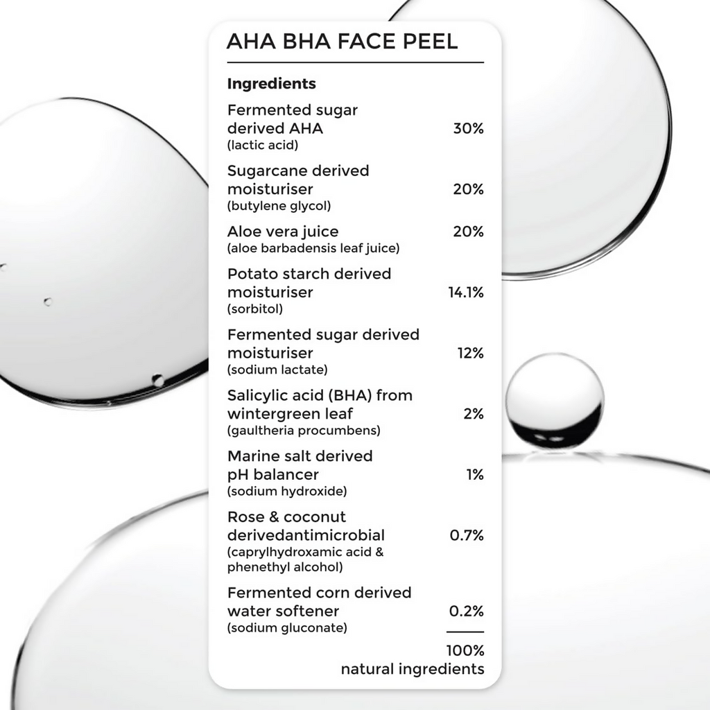 Brillare 30% AHA + 2% BHA Face Peeling Solution Glowing Smooth Blemish-Free Skin | Grocsy