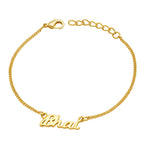 trueBrowns X Voylla Gold-Toned 'Bhai' Bracelet Rakhi With Roli Chaawal Pack | Grocsy