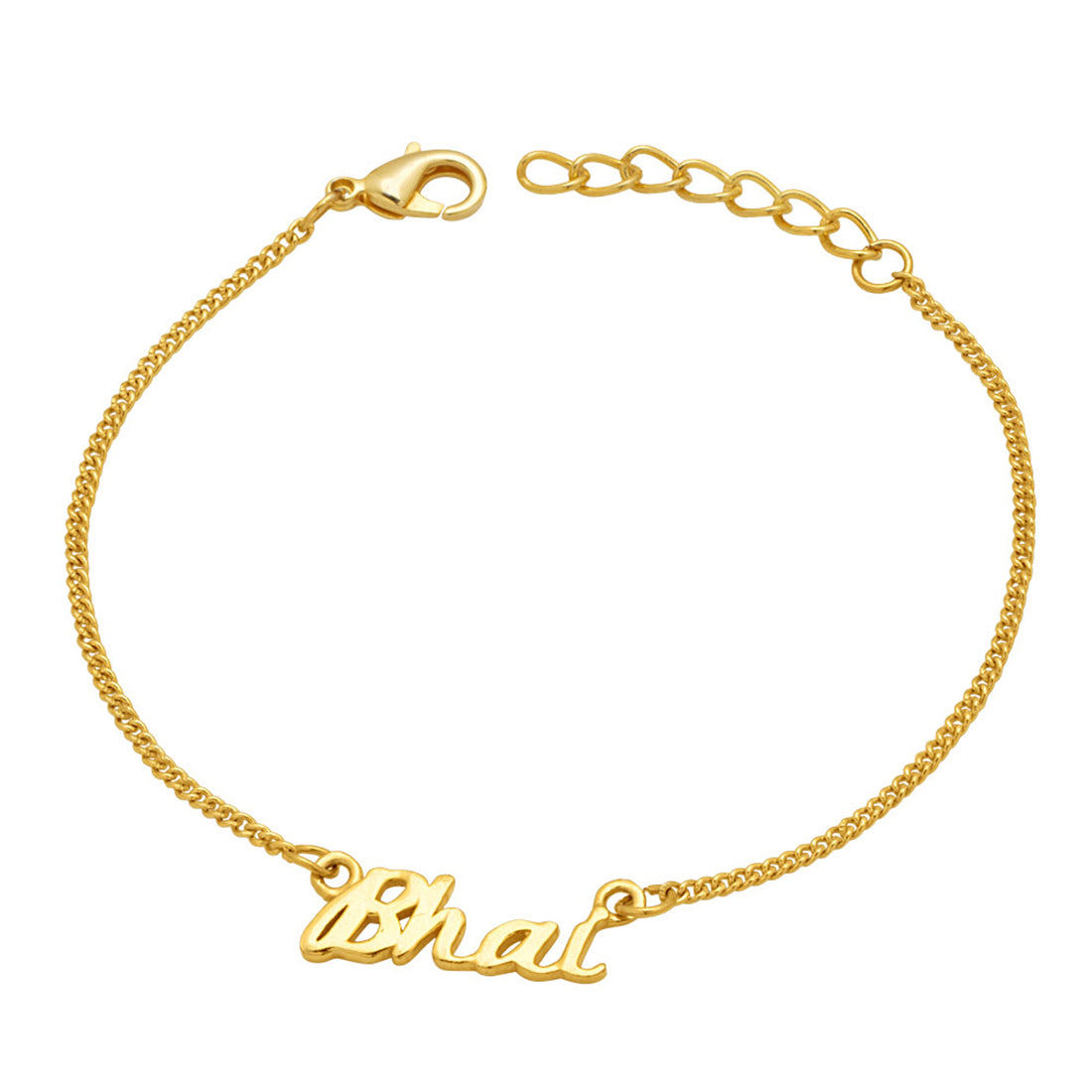 trueBrowns X Voylla Gold-Toned 'Bhai' Bracelet Rakhi With Roli Chaawal Pack | Grocsy