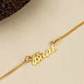 trueBrowns X Voylla Gold-Toned 'Bhai' Bracelet Rakhi With Roli Chaawal Pack | Grocsy