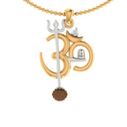 trueBrowns X Voylla OM' Design with Rudraksh Rakhi-Pendant | Grocsy