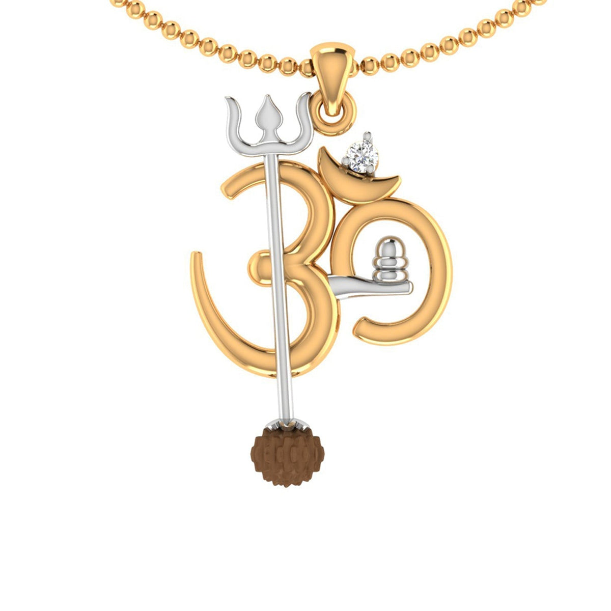 trueBrowns X Voylla OM' Design with Rudraksh Rakhi-Pendant | Grocsy