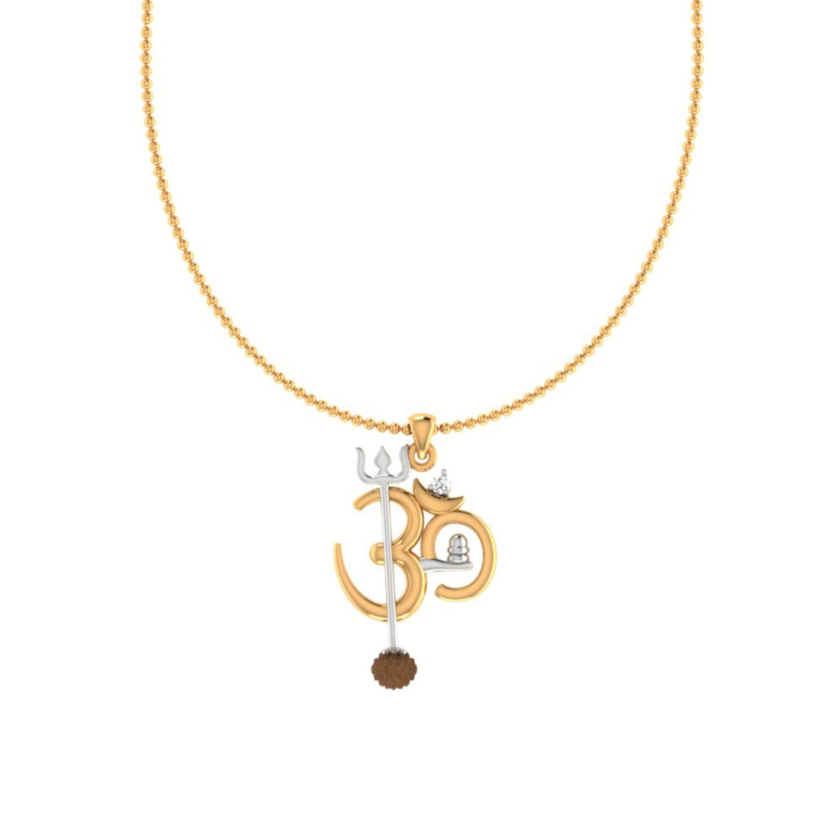 trueBrowns X Voylla OM' Design with Rudraksh Rakhi-Pendant | Grocsy