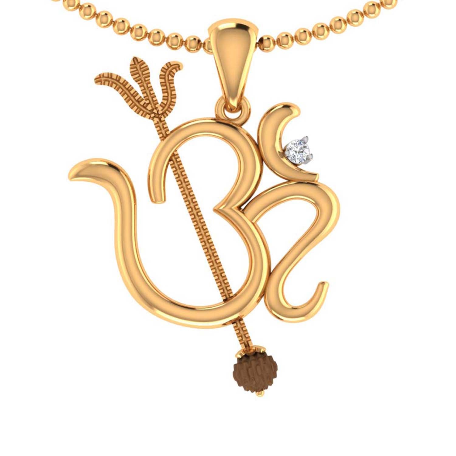 trueBrowns X Voylla Rudraksha Studded 'OM' Rakhi-Pendant | Grocsy
