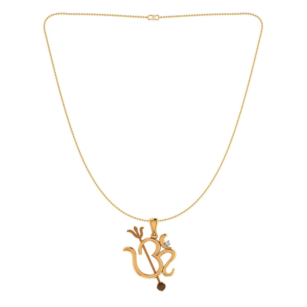 trueBrowns X Voylla Rudraksha Studded 'OM' Rakhi-Pendant | Grocsy