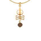 trueBrowns X Voylla Shiva Damru Rudraksha Rakhi-Pendant | Grocsy