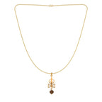 trueBrowns X Voylla Shiva Damru Rudraksha Rakhi-Pendant | Grocsy