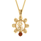 trueBrowns X Voylla Rudraksha Studded Trishul Rakhi-Pendant | Grocsy