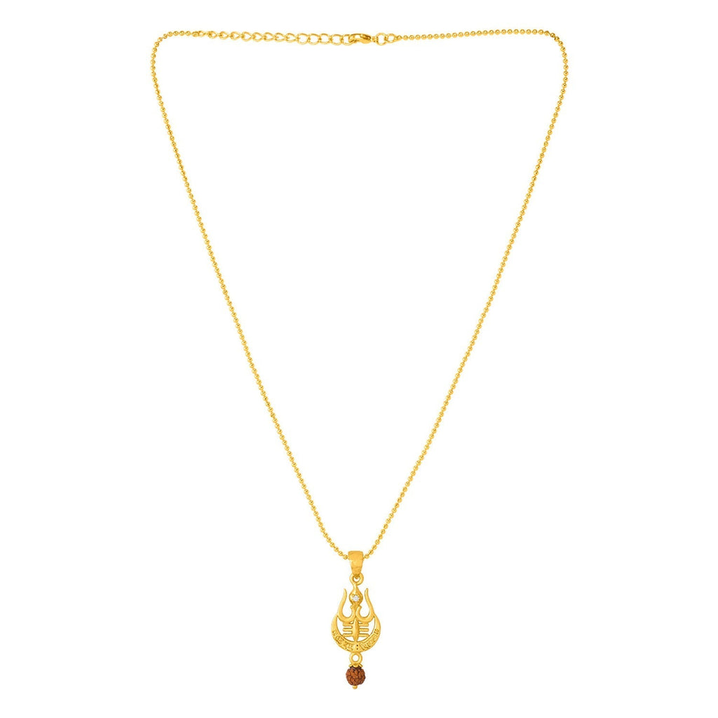 trueBrowns X Voylla Rudraksha Studded Trishul Rakhi-Pendant | Grocsy