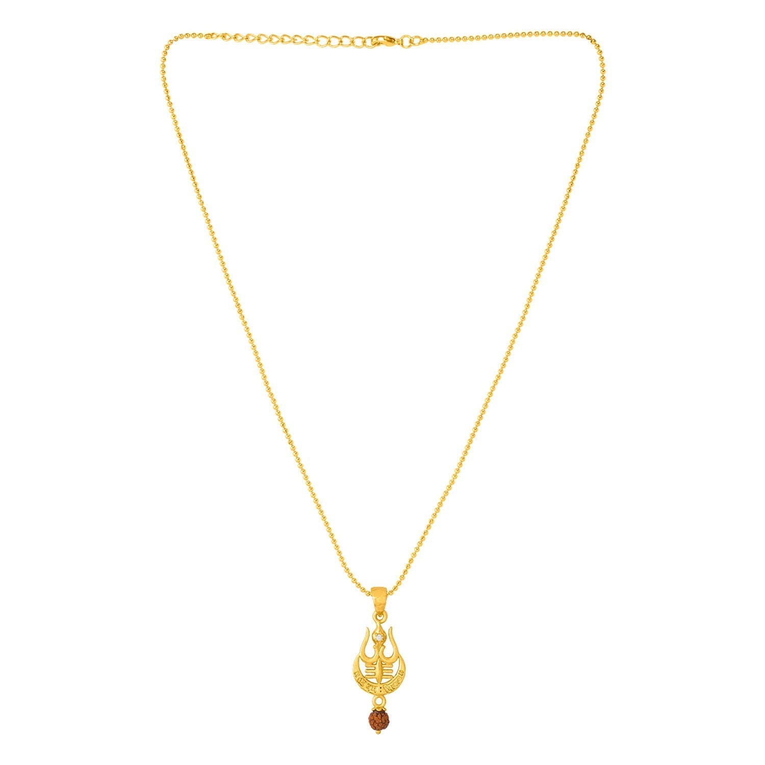 trueBrowns X Voylla Rudraksha Studded Trishul Rakhi-Pendant | Grocsy
