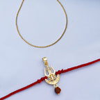 trueBrowns X Voylla Rudraksha Studded Trishul Rakhi-Pendant | Grocsy