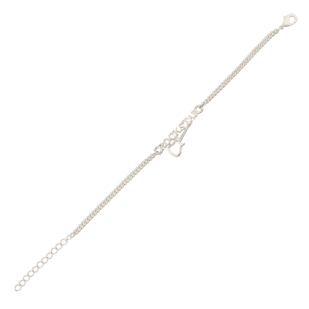 trueBrowns Stylish ROCKSTAR Silver Tone Bracelet Rakhi | Grocsy