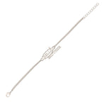 trueBrowns X Voylla Stylish Hello Brother Silver Tone Bracelet Rakhi | Grocsy